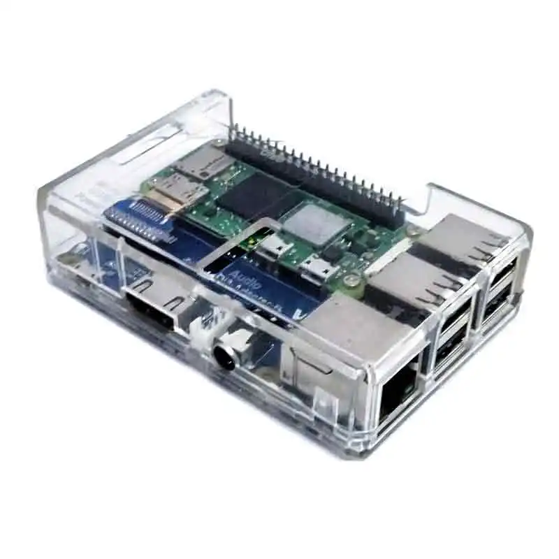 

Raspberry Pi Zero 2W to 3B Adapter with USB Audio Sound Card Speaker Compatible 3B Case PI0 2 W USB HUB RJ45 Expansion board