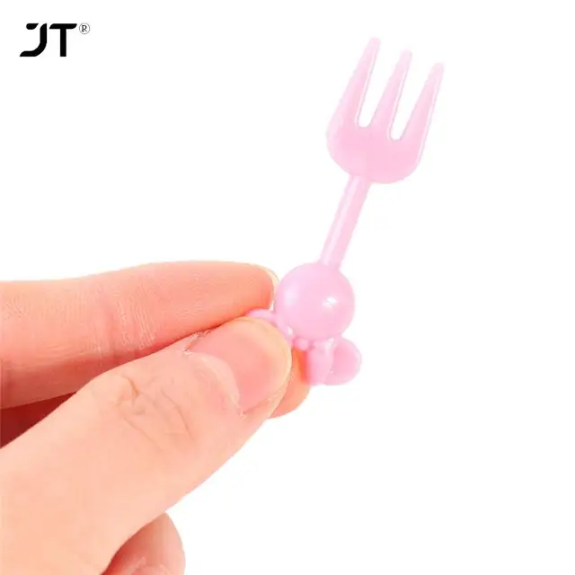 6-40 db Animal Farm Dinoszaurusz Fruk Fork Mini Rajzfilm Gyerekek Snack Torta Desszert Pickpick Bento Ebédek Party Dekoráció - Image 3