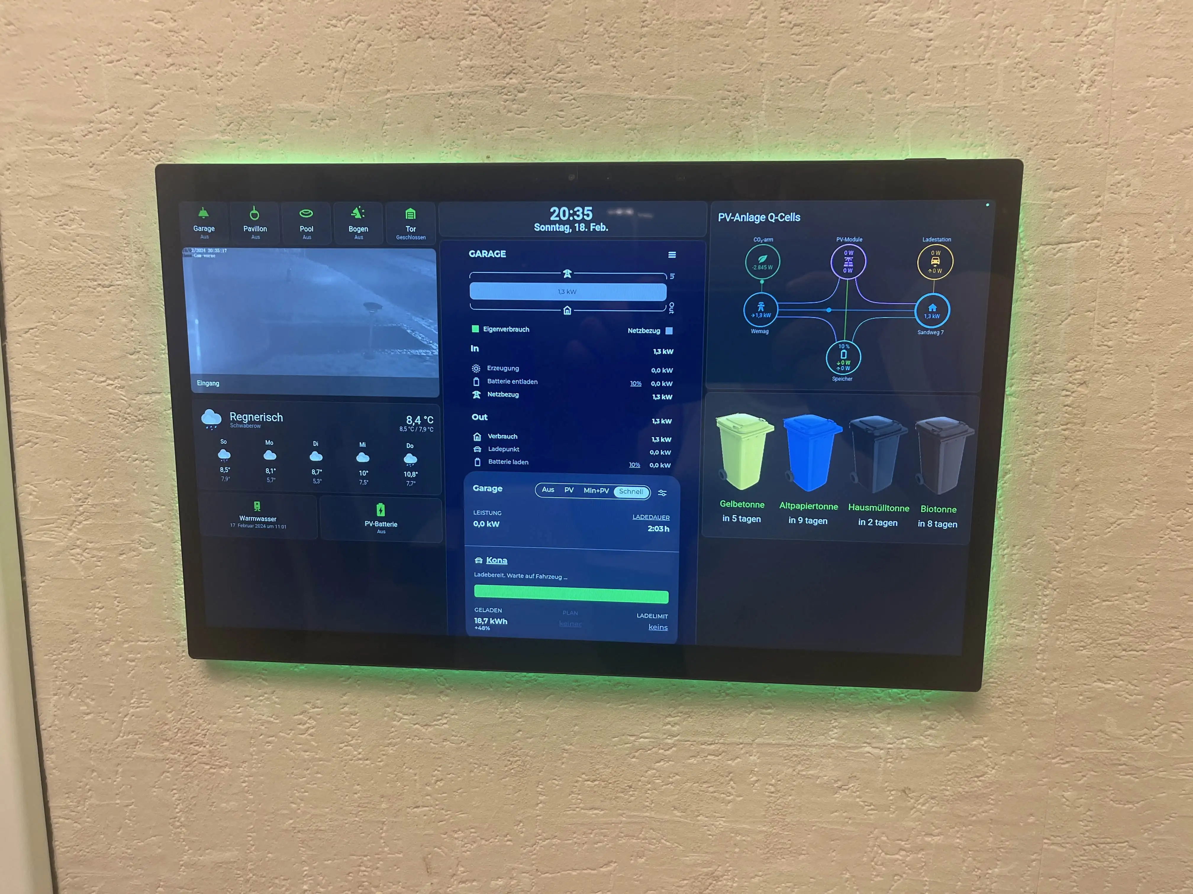 벽걸이형 15.6인치 스마트 홈 컨트롤 패널 안드로이드 14 POE 태블릿 4G+64G LED 조명 릴레이, RS232, RS485 홈 어시스턴트 유닛