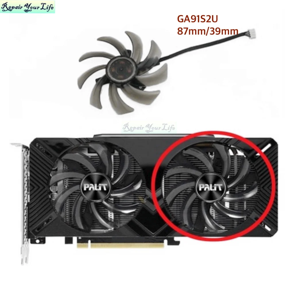 Ventola raffreddamento gpu 87mm ga91s2u per emtek palit rtx_voghion.com