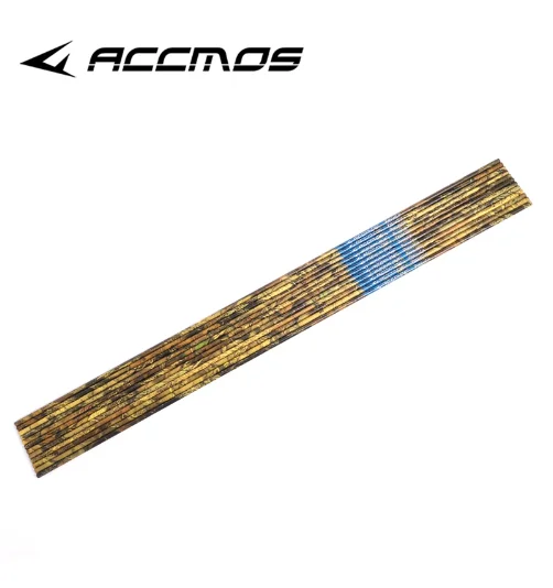 33inch archery pure carbon arrow tube spine300/350/400/500 ID6.2mm straightness +-0.003 Camouflage Arrow Shaft for Hunting Shoot