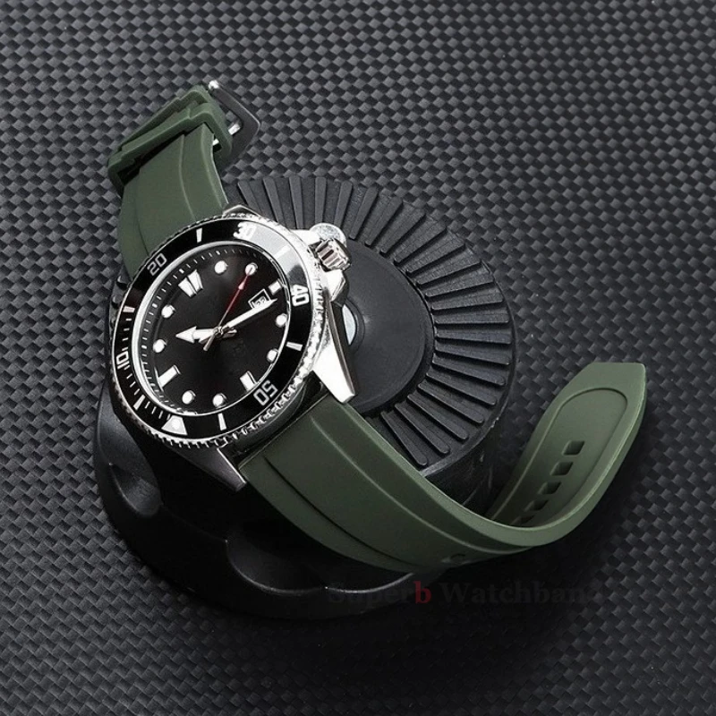 Universal Waterproof Sport Silicone Watch Band with Quick Release - Rubber Strap