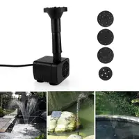 Mini pompe de fontaine solaire, kit de panneau d'alimentation, pompe à eau à panneau solaire pour piscine de jardin, fontaine d'eau, bain d'oiseaux intérieur et extérieur, 1.4W 3