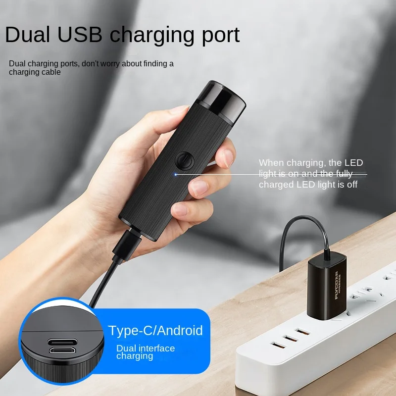 Electric Shaver Portable Rechargeable Razor For Men Face Body_voghion.com