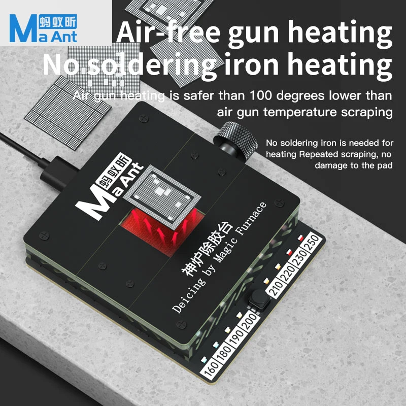 Universal Adjustable Temperature CPU Heating Platform Maant SL-1 For Phone Chip CPU Glue Removal Solder Removal BGA Reballing