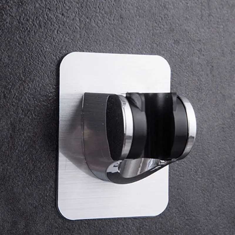 Universal Showerhead Holder Wall Mounted Punch Free Household Adjustable Shower Bracket Self Adhesive Bathroom Accessories showerhead holder