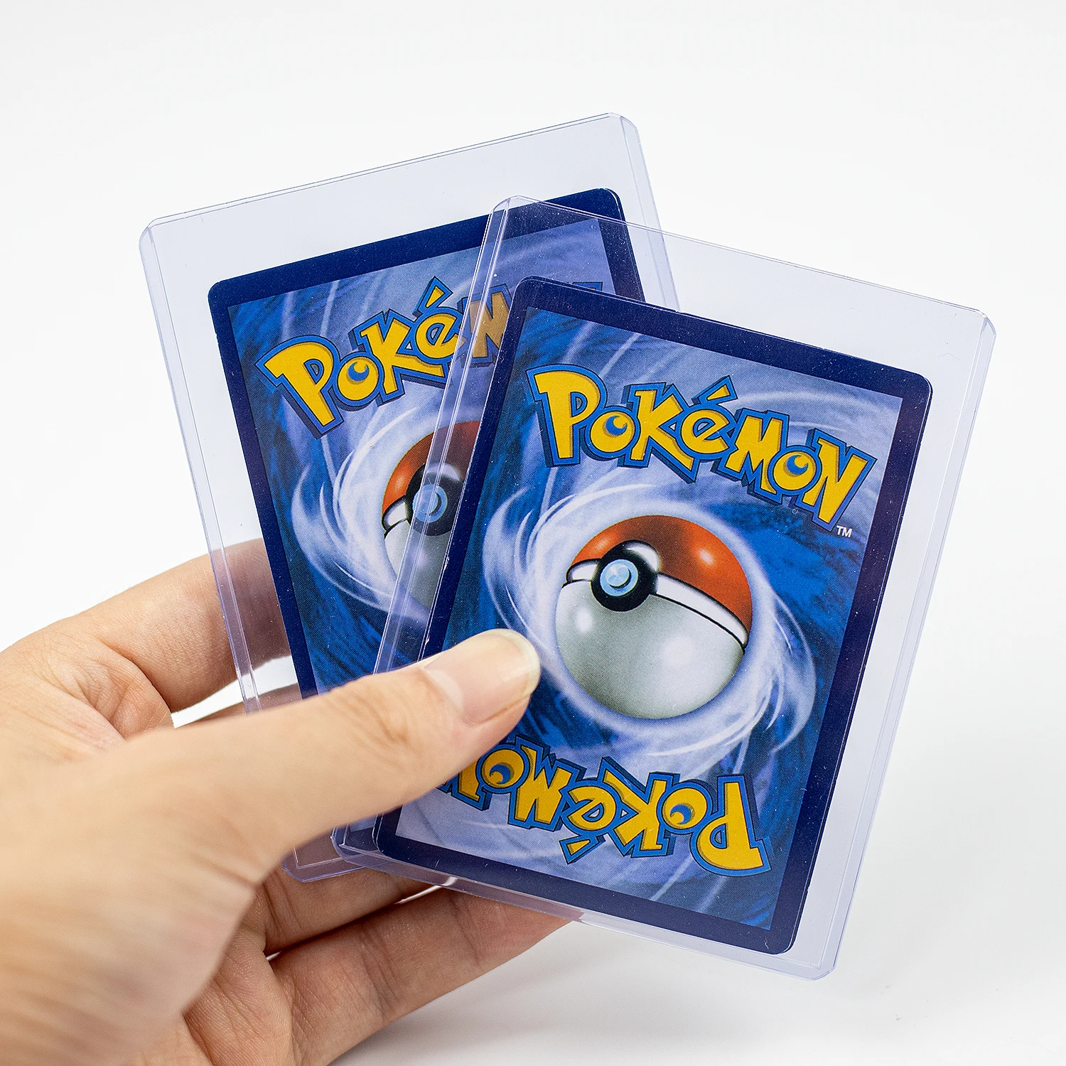 Blue 35Pt 3 "* 4" Toploader Pvc Card Holder Sleeves Gaming Trading Cards Protector Per Gioco Da Tavolo Sports Card Cover