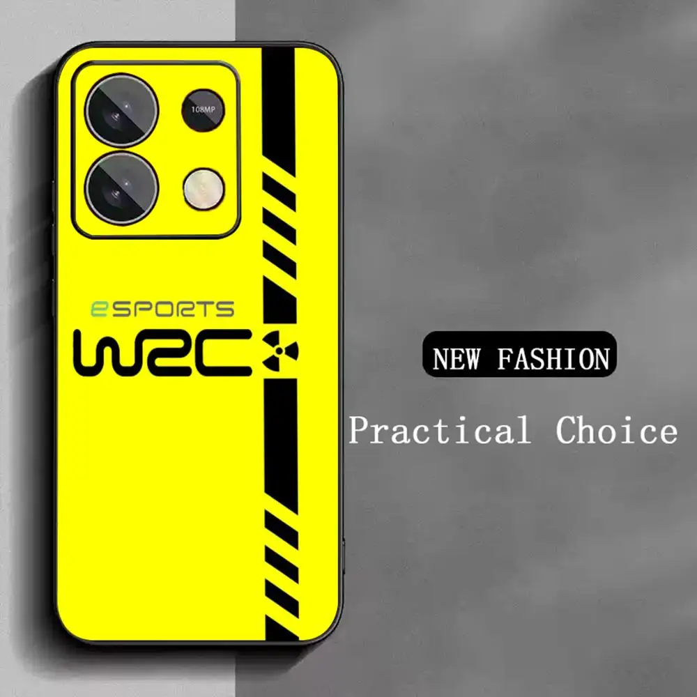 WRC Rally Racing Cool Pattern Design Soft Black Phone Case