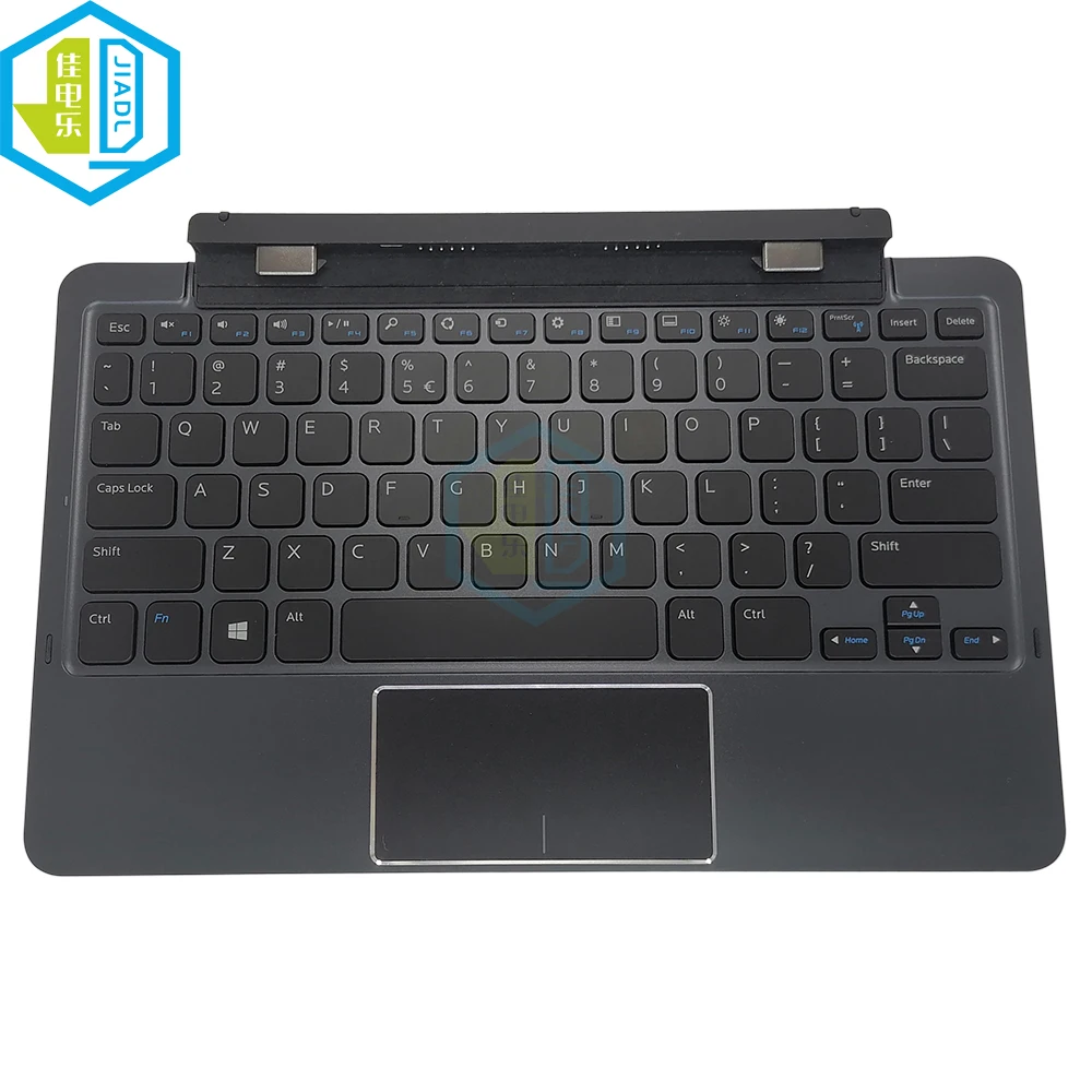 

New Trackpad Keyboard English US For Dell Venue 11 Pro 5130 7130 7140 Detachable Travel K12A USA Touchpad Replacement Keyboards