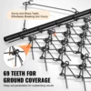 VEVOR Drag Harrow 4'x4' Heavy-Duty Chain Harrow with 69 Teeth ATV UTV Tractor Attachments Field Drag Mat for  Sod Prepping 3