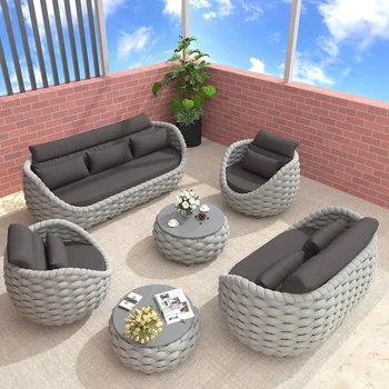 Elegant Aluminum Outdoor Sectional Sofa Set 1