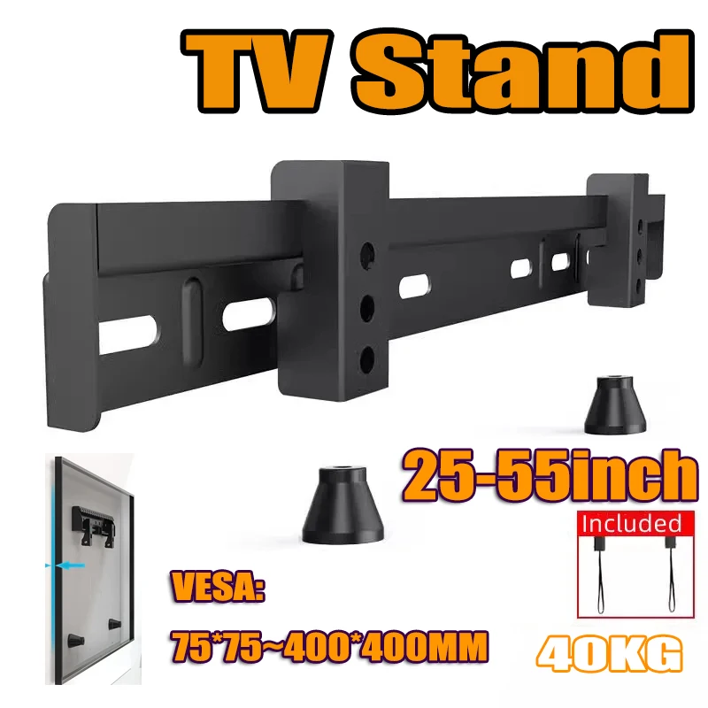 TV Wall Mount Fixed for Most 25-55 Inch TV Two Hole Hanging Bracket Easy Install