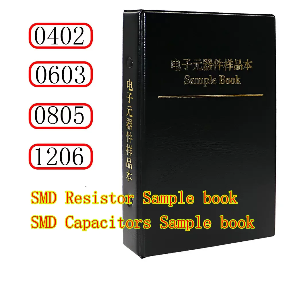 0402 0603 0805 1206 1% SMT Chip Resistor Assortment Kit  SMD Capacitors Sample book