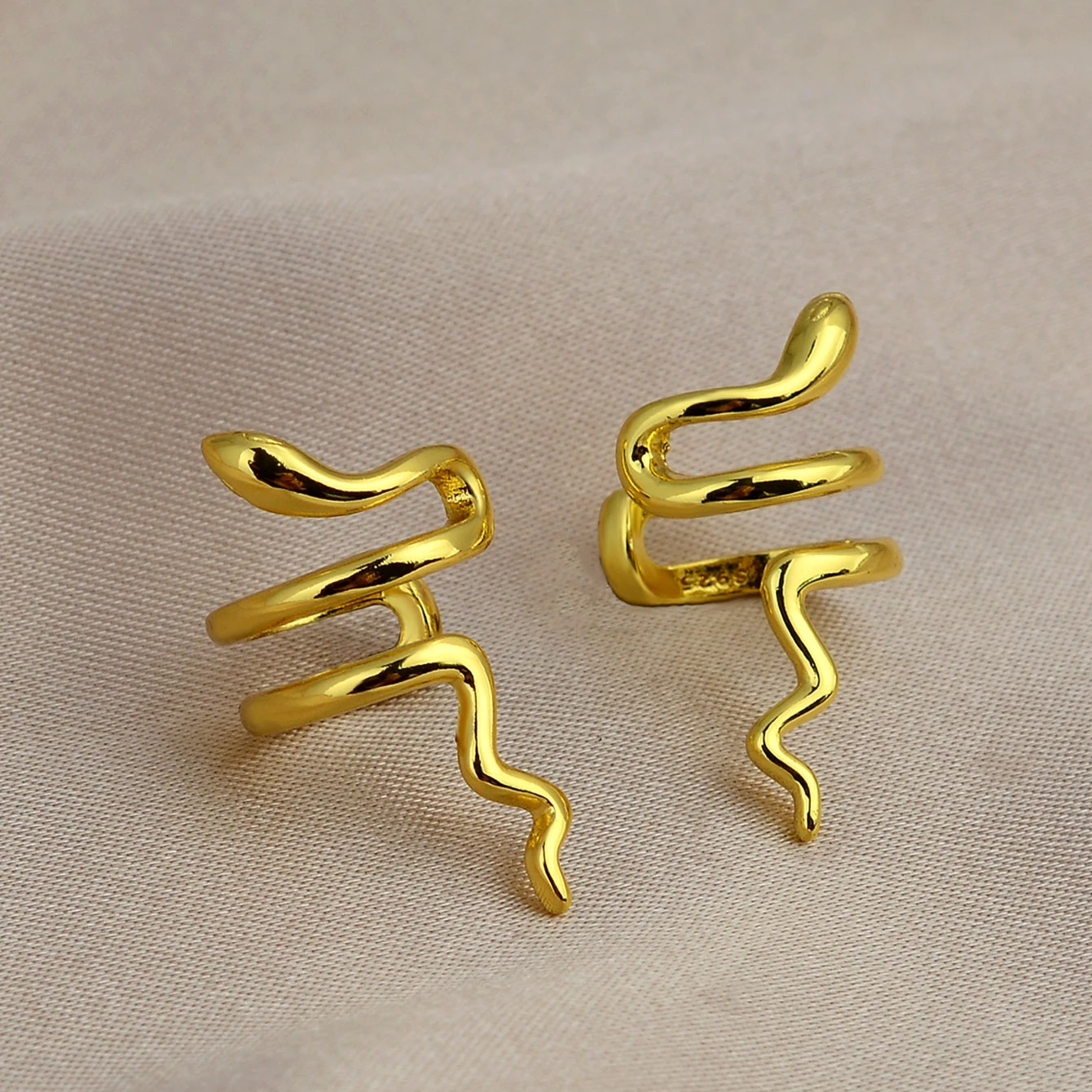 1Piece Vintage Snake Wrap Ear Cuff Stud Earring For Women Men Gothic Jewelry