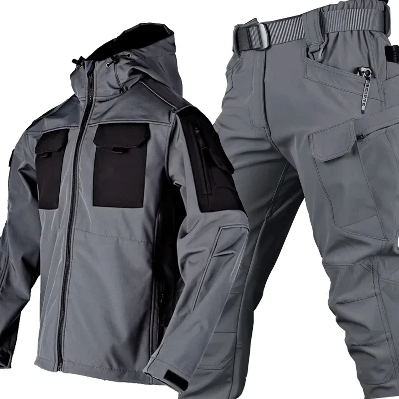 Abbigliamento da uomo in cotone caldo e antivento, giacca