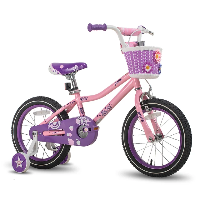 JOYSTAR-bicicleta para niñas de 2 a 9 años, 12, 14, 16 y 18 pulgadas, con  ruedas de entrenamiento, freno de mano y soporte - AliExpress
