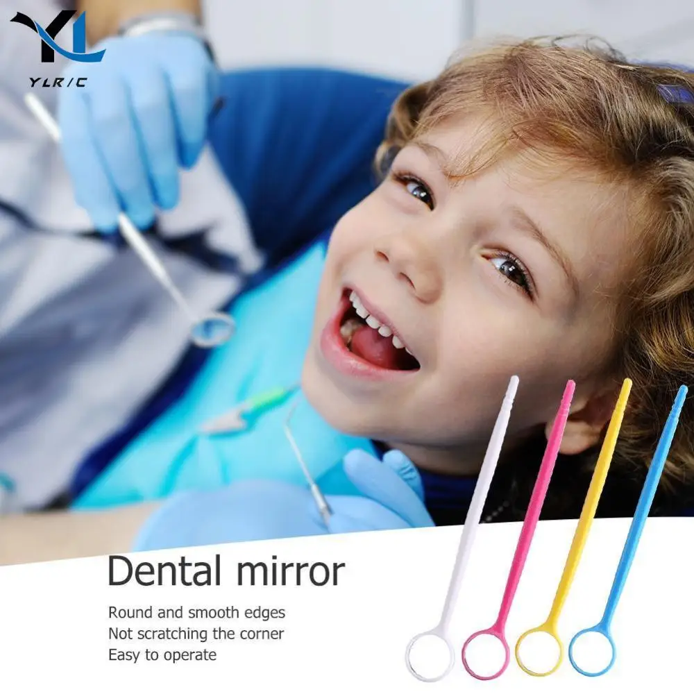 Plastic Oral Exam Mirror Reusable Oral Inside Checking Mirrors Lightweight Mouth Mirrors Dentist Tool For Teeth Whitening