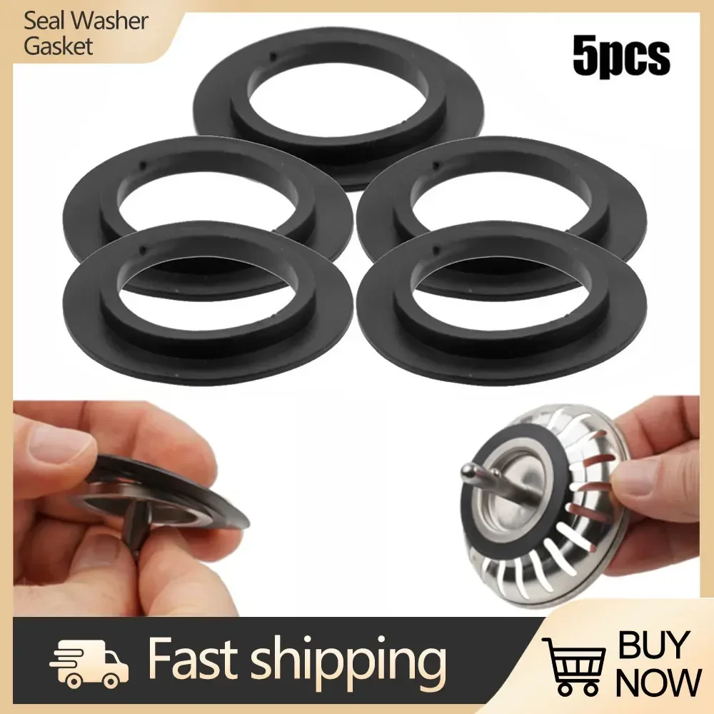 5pcs Rubber Seal Washer Gasket For basin Basket Strainer Plug For 78 79 80 82 83mm Kitchen Bathroom Sink Drain Seal Gasket rubber gasket,drain sealing ring