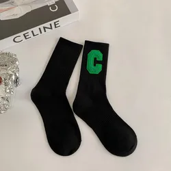 Autumn Winter Colorful Streetwear Crew Socks - Unisex Cotton Breathable Fashion (5)