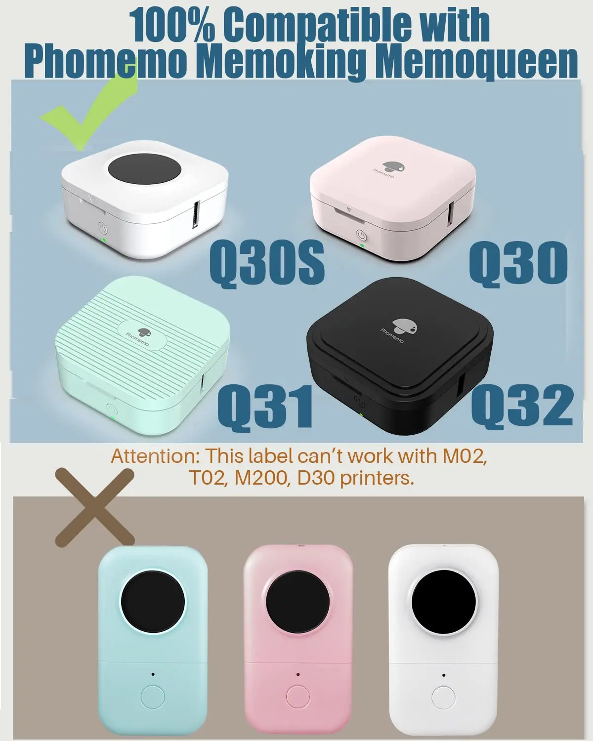 Rolos Phomemo Q30 Q31 Etiqueta Papel Adesivo Impermeável Anti-óleo Resistente à Lágrima Price Tag Scratch-resistant Label Paper 3 - Imagem 3