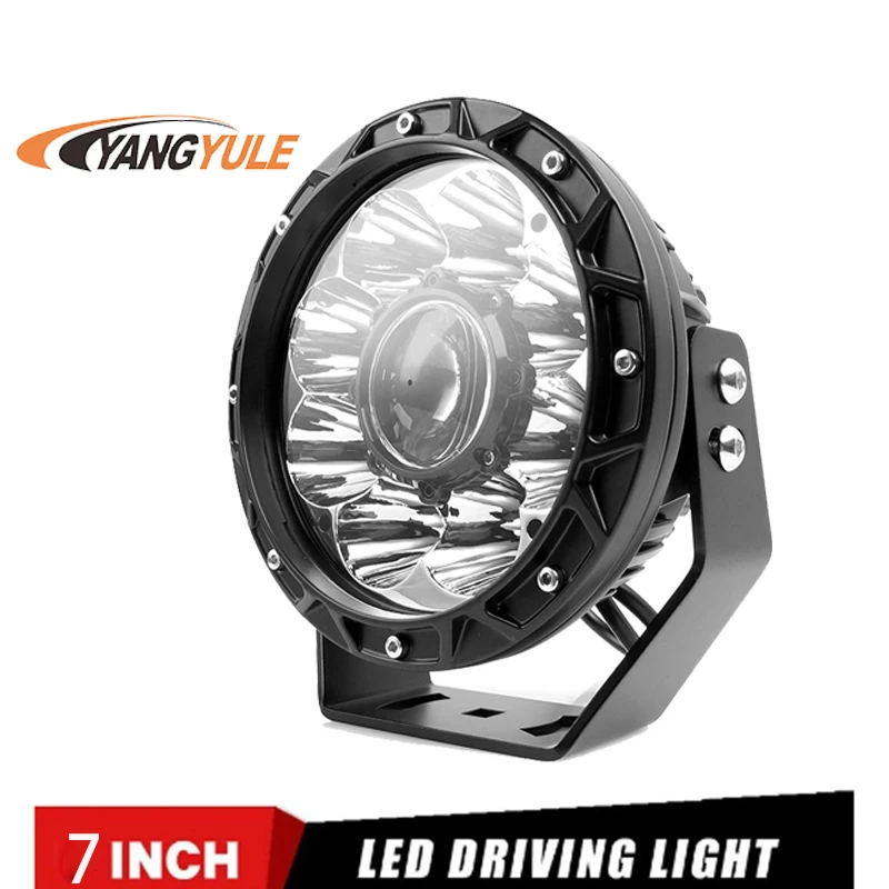 

Автомобисветильник светодиодсветодиодный фары дальнего света, противотуманные фонари для внедорожника, переднего бампера, грузовика, лодки, кроссовера, квадроцикла, 4 х4 дюйма, 60 Вт, 7 дюймов