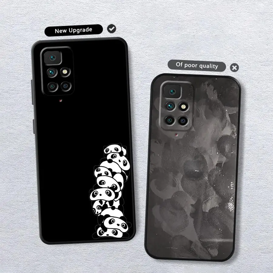 Panda Design Phone Case in Black and White
