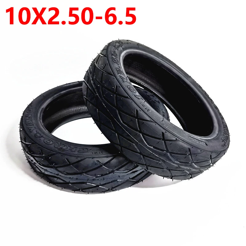 

10X2.50-6.5 thickening tubeless Tires fit for 10 inch Electric Scooter 36V 48V Motor Hub Front or Rear Wheel Vacuum tyres parts
