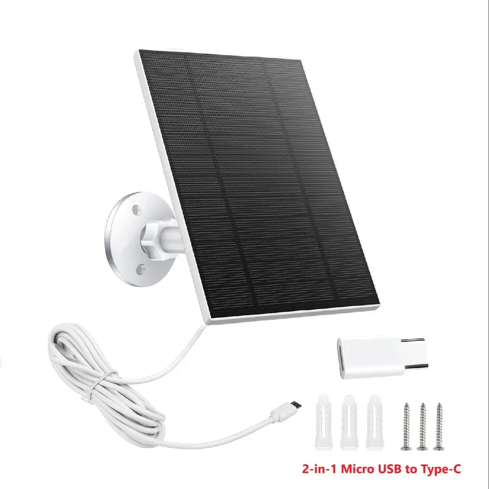 Zonnepaneel voor Bewakingscamera, 2,5W Zonnepaneel voor Bewakingscamera, 2,5W
