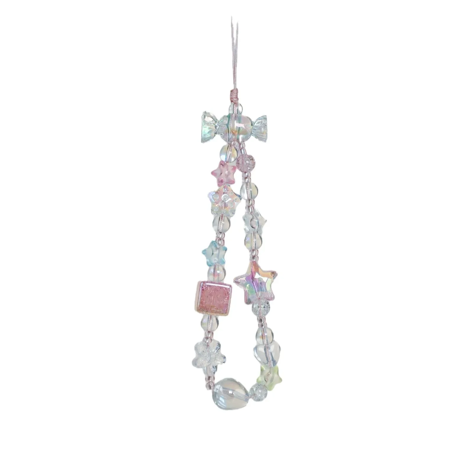 Bling Sweet Candy Bead Charm Strap - Cute Kawaii Keychain Accessory
