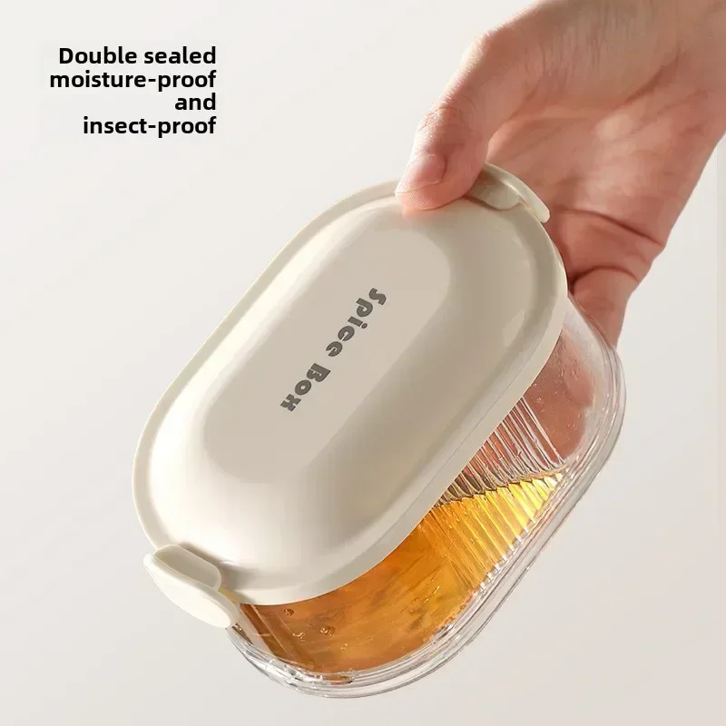 Spice Organizer Household Stackable Food Spice Storage Box Spice Sealing Jar Kitchen Fresh Box Kitchen Organization 2