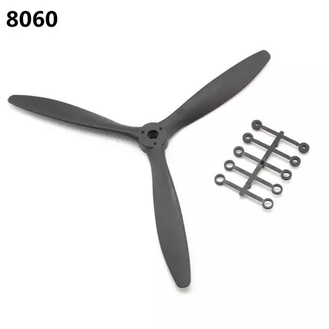 Hélice 8060/9060/1060/1170 pour Drone RC - 3 Pales, Lot de 1