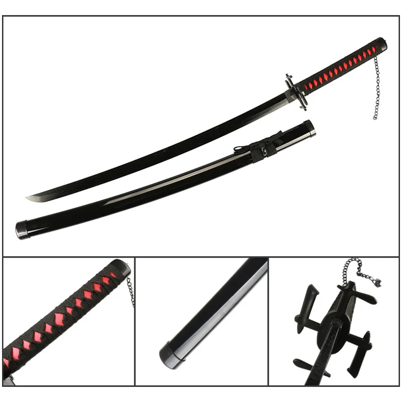 104cm Katana Sword Bleach Kurosaki Ichigo Katana Wooden Role-Playing Anime Weapon Sword Toy Katana Prop 3