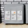 120L Laundry Basket Sorter Toy Storage Room Organizer 3-Bag with Card Pocket & Fabric Handle Waterproof Cesto Ropa Sucia 2