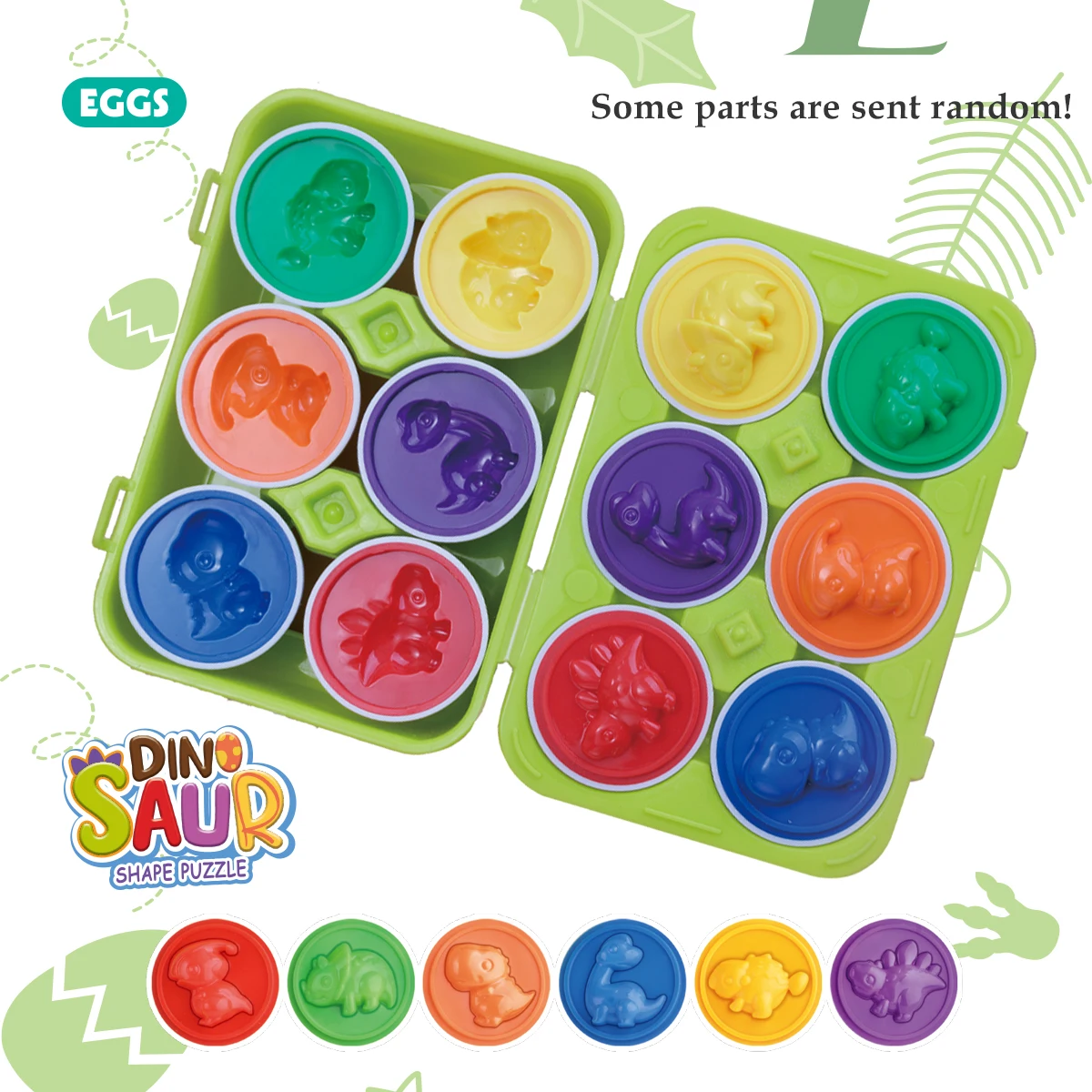 Egg Toys Mini Eggs Color Shape Pair Smart Recognition Sorter Puzzle Game Education Learning For Toddlers Boys Girls Gifts