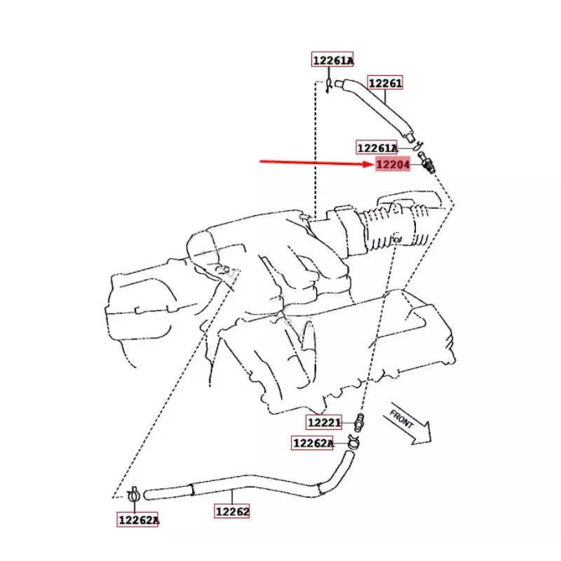 12204-31120 PCV Valve FOR TOYOTA LEXUS Camry Avalon Highlander SIENNA Alphard Previa RAV4 ES350 RX350