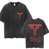 The Last of Us Summer Washed T-shirt Fashion Trend Punk Hip Hop Print Fashion T-shirt Men's Cotton T-shirt Men's Street Style 6