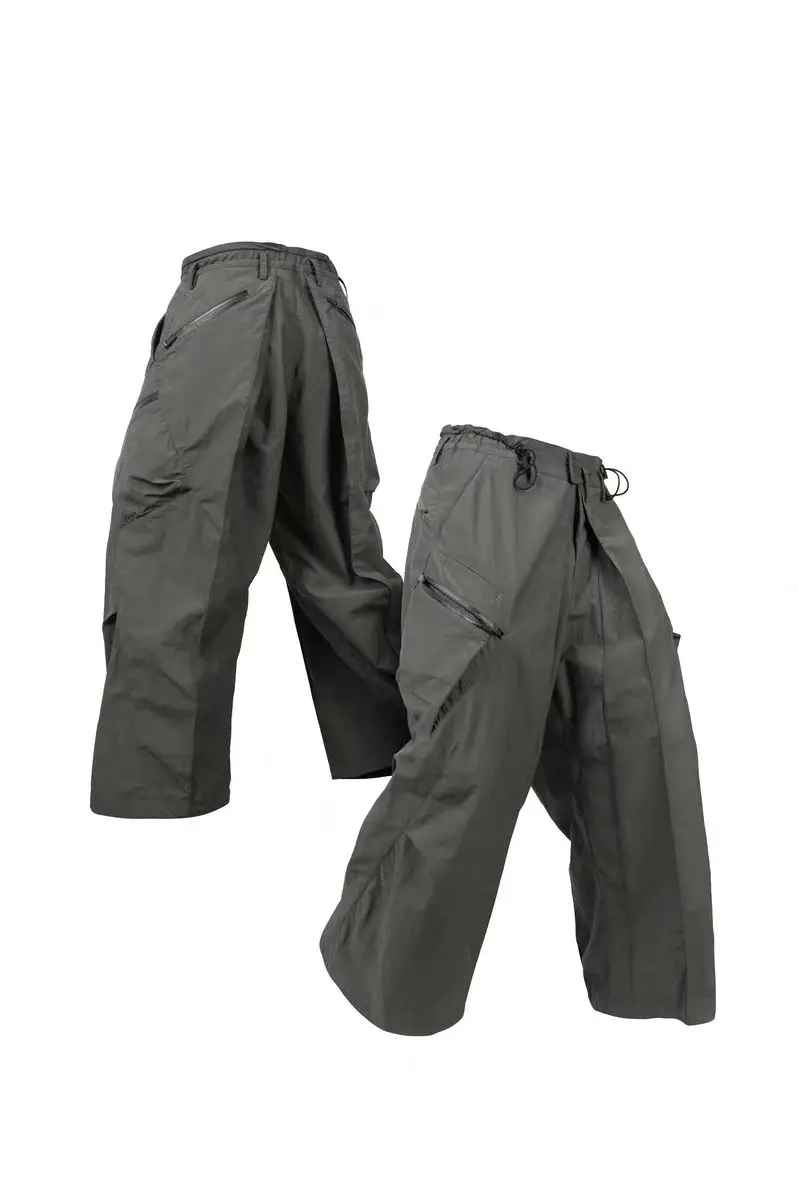 Corrosion equipment 24aw P31-GY Wide leg pants layering effect design multipocket dwr coating material ykk zippers techwear
