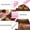 4pcs/Set Hair Loop Tool Set 2pcs French Braid Tool Loop 1pc Rat Tail Comb 1pc Elastic Hair Rubber Bands Remover Cutter 6