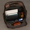 Soft Genuine Leather Backpack Fit For 15.6 inch Laptop Daypack Multifunction USB charging Fashion Male Mochila Travel BacKpack 6