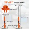 Long Ram Jack, 8 Ton Engine Hoist Cylinder with Air Pump and Single Piston Pump, Hydraulic Ram Cylinder Clevis B 3