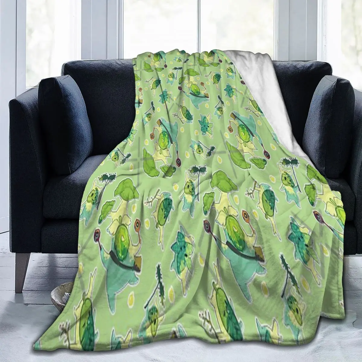 

Korok Pattern Throw Blanket Modern ComfortableCamping Multi Style