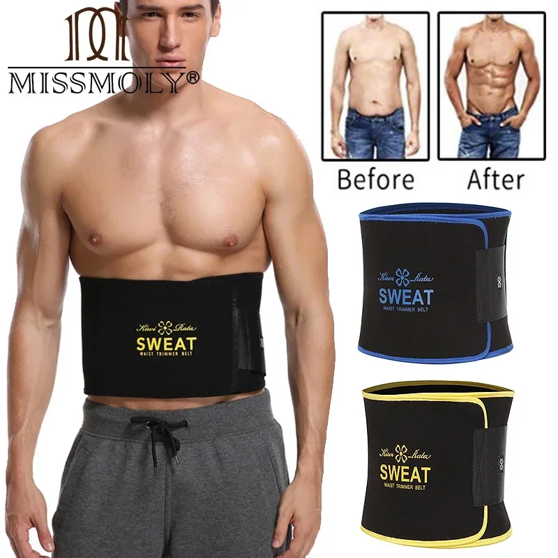 Bingrong Dames Buikweggordel Zweetgordel Fitness Sauna Riem Voor Vetverbranding Taille Trimmer Buikriem Afslanken Taille Trainer Verstelbare Body Shaper Buikweg Taillevormer (Zwart, M