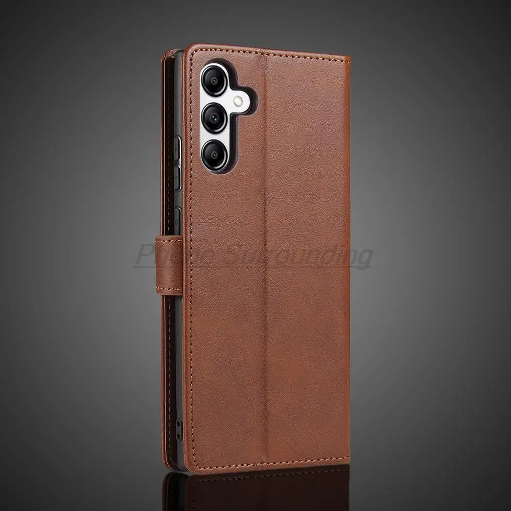 Elegant PU Leather Wallet Flip Case - Premium Protective Cover & Phone Bag for Samsung Galaxy A14 5G