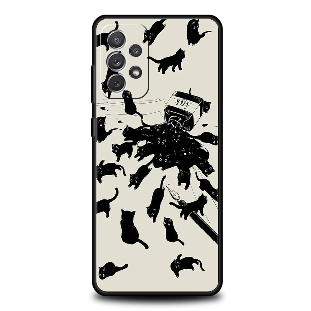Cartoon Cat Soft Shell Phone Case - Cute and Protective Cover