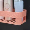 Bathroom Shelf Organizer Toilet Adhesive Shampoo Gel Storage Basket  Decoration Bathroom Corner Shower Shelf Rack Accessories 5