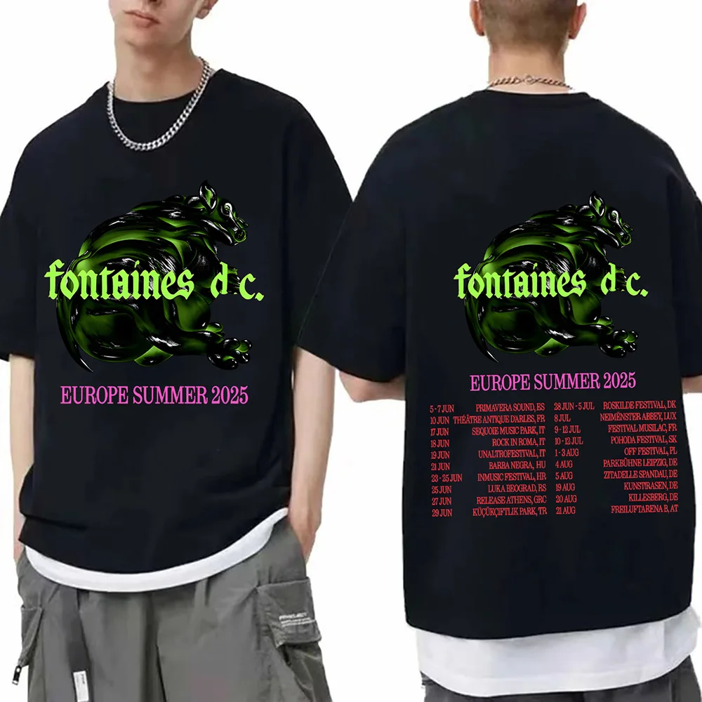 Fontaines DC Europe Summer Tour 2025 T-shirts Funko Pop Short