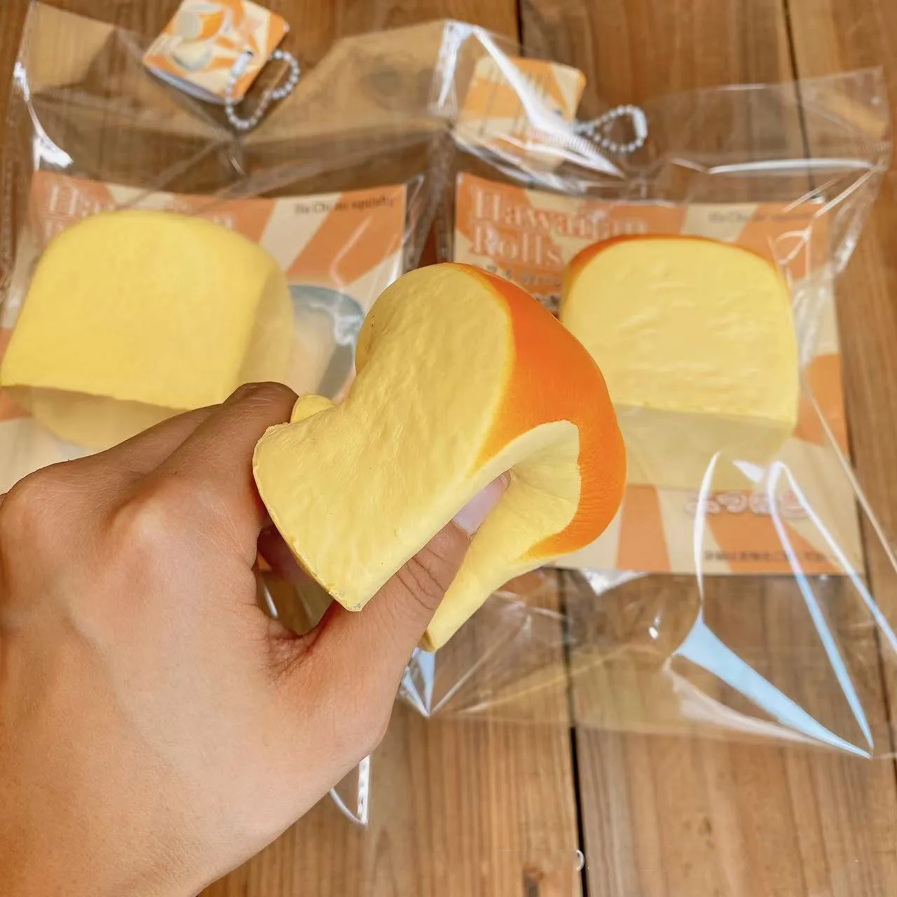 Hachimi Square Bread slow Rebound Decompression Vent Toy mini squishy slow rising Fidget Toys Stress Relief Toy for Adults Kids