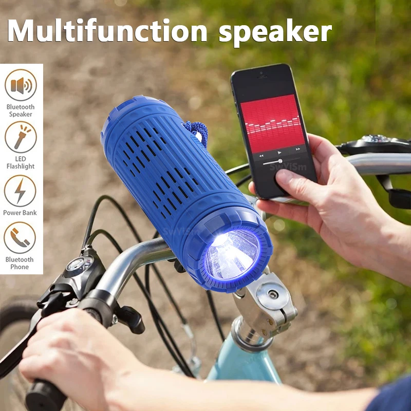 

New TG312 Outdoor Portable Multifunctional Wireless Riding Bluetooth Speaker Bike Subwoofer IPX7 Waterproof Built-in Microphone