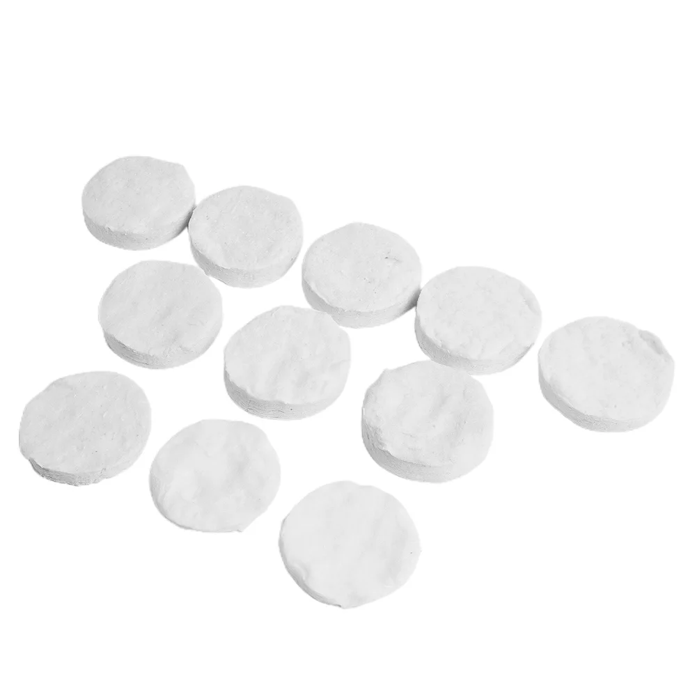 ฟองน้ำขนแกะเซรามิกขนาด8.6X2.5ซม. 2/3/5ชิ้นเตาจุดไฟเตาความร้อนชีวภาพความเย็นอากาศเตาผิง 1