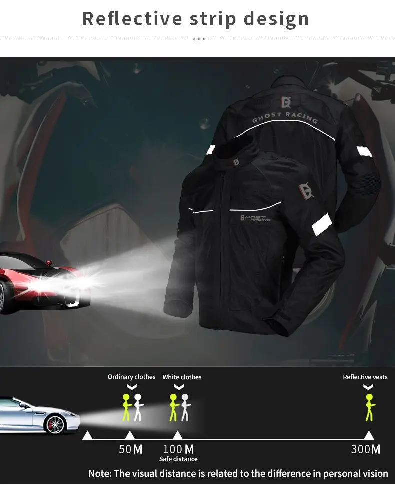 سترة مدرعة للدراجات النارية للرجال ، معطف ركوب الد...